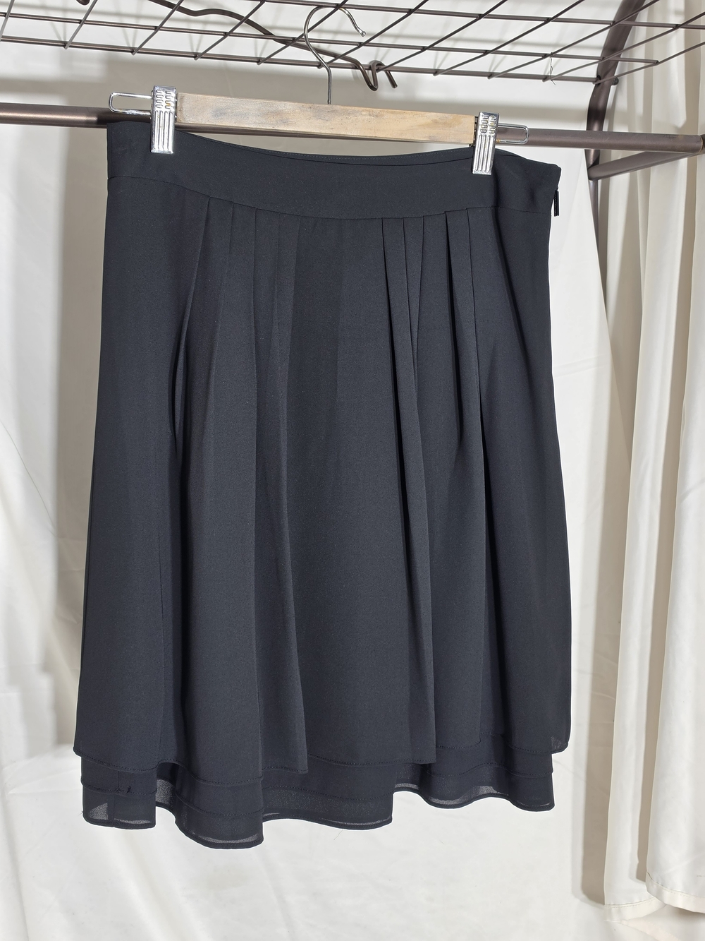 Karl Lagerfeld Black Pleated Skirt